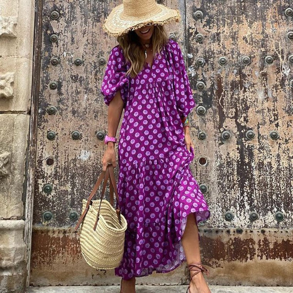Boho Chic Floral Maxi Dress